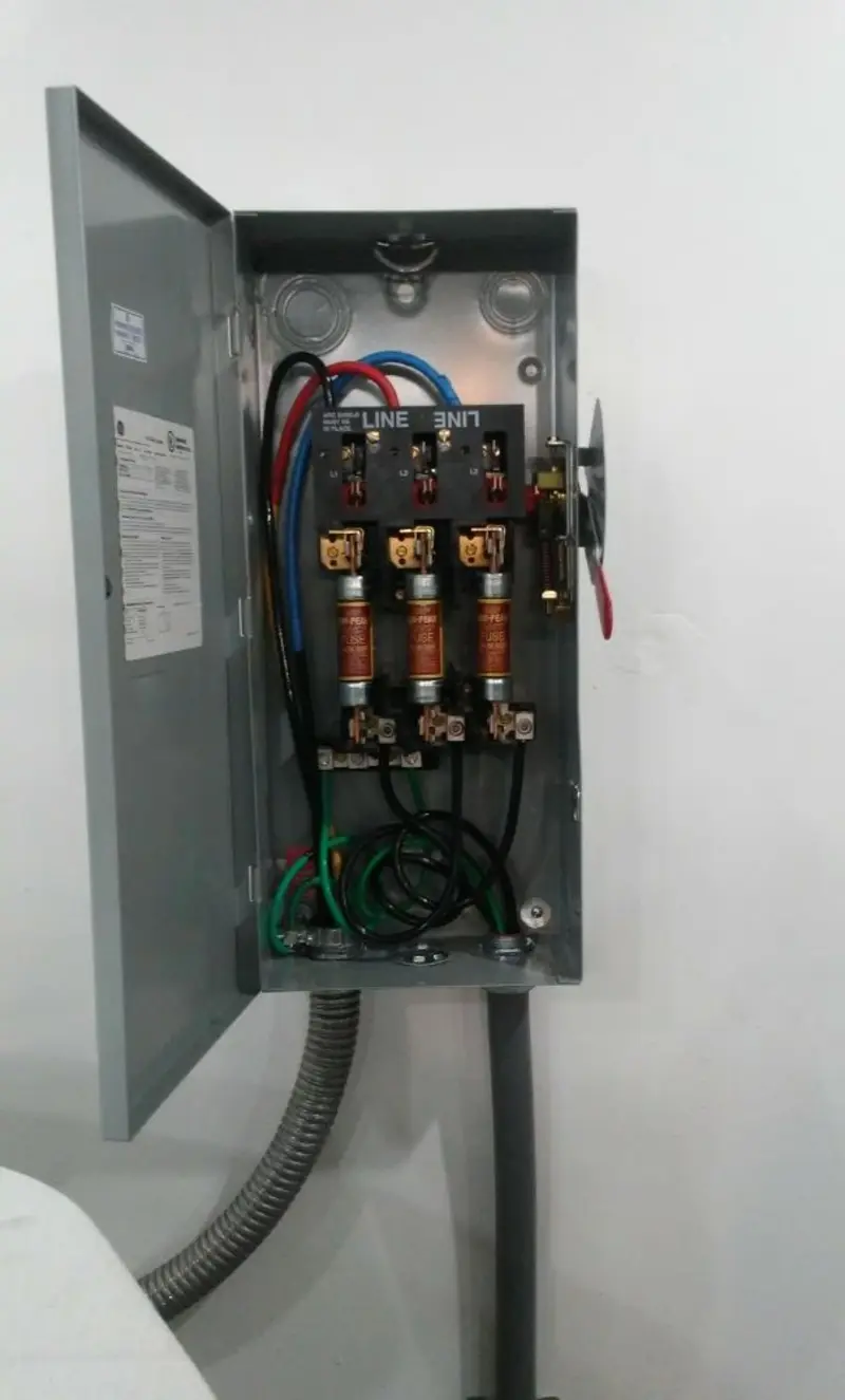 Three-phase disconnect switch installed for Electrical Wiring & Rewiring in Yarmouth
